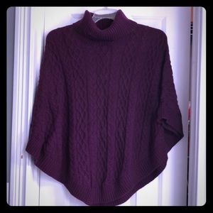 Talbots Lambswool Poncho Large